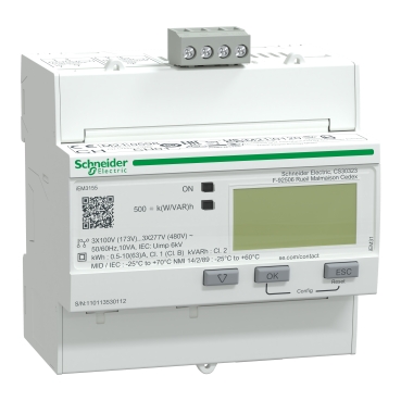Đồng hồ đo điện năng Schneider Electric Acti9 iEM3155 63 A Modbus